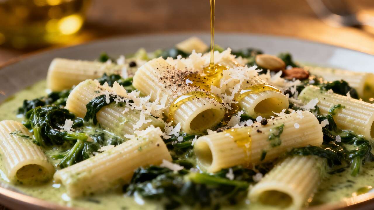 Recette de Rigatoni à la Crème de Blettes