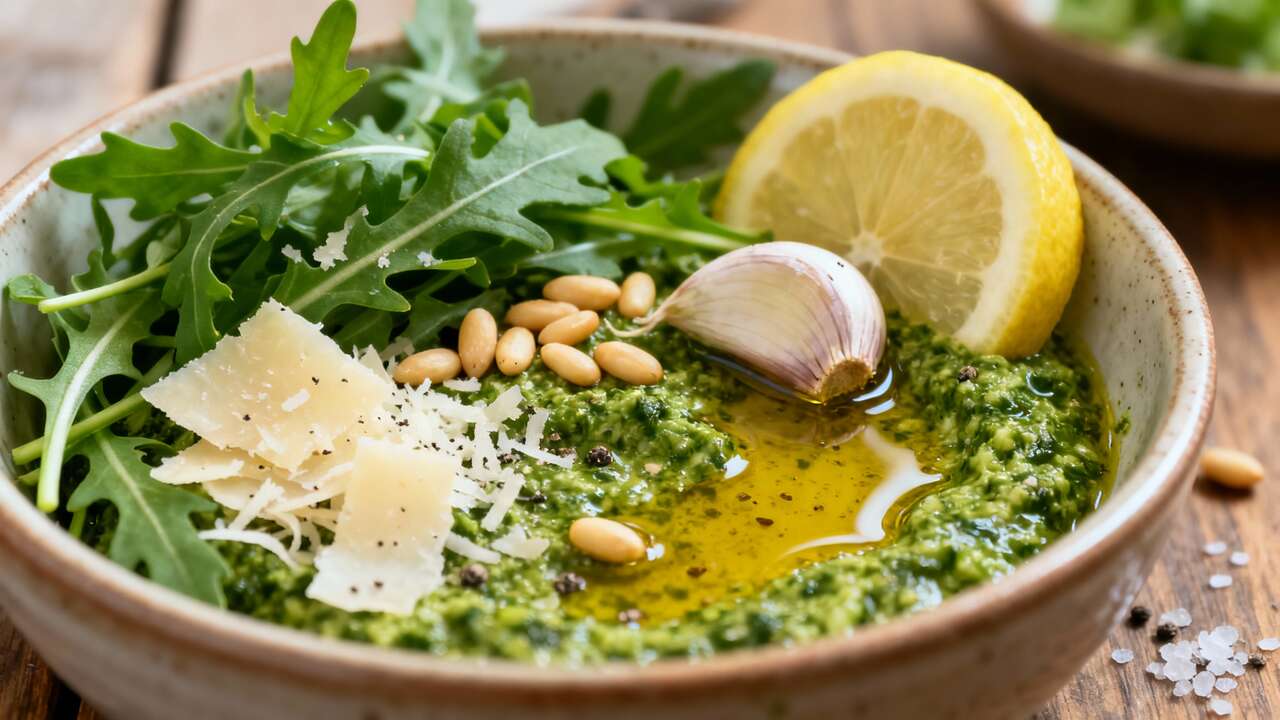 Recette de Pesto à la Roquette : saveurs Intenses et Originales