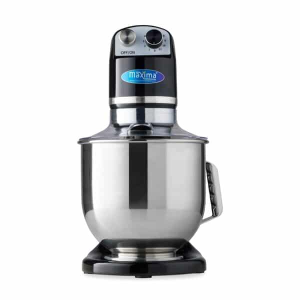 Mixeur Planétaire 7 L Jusqu'à 2 Kg Pâte Noir - Bol Mixeur Inox - 11 Vitesses - Robot Culinaire - Batteur sur Socle - Robot Alimentaire - 7 litres