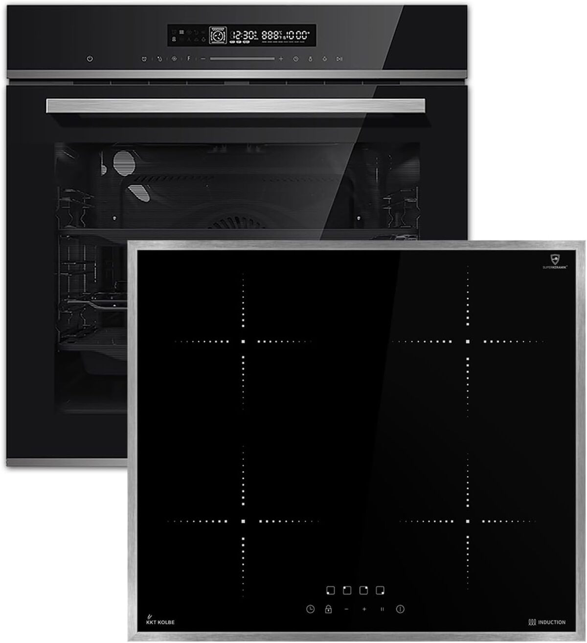 Test cuisinière Amica SET8017: four 60cm et plaque induction 59cm