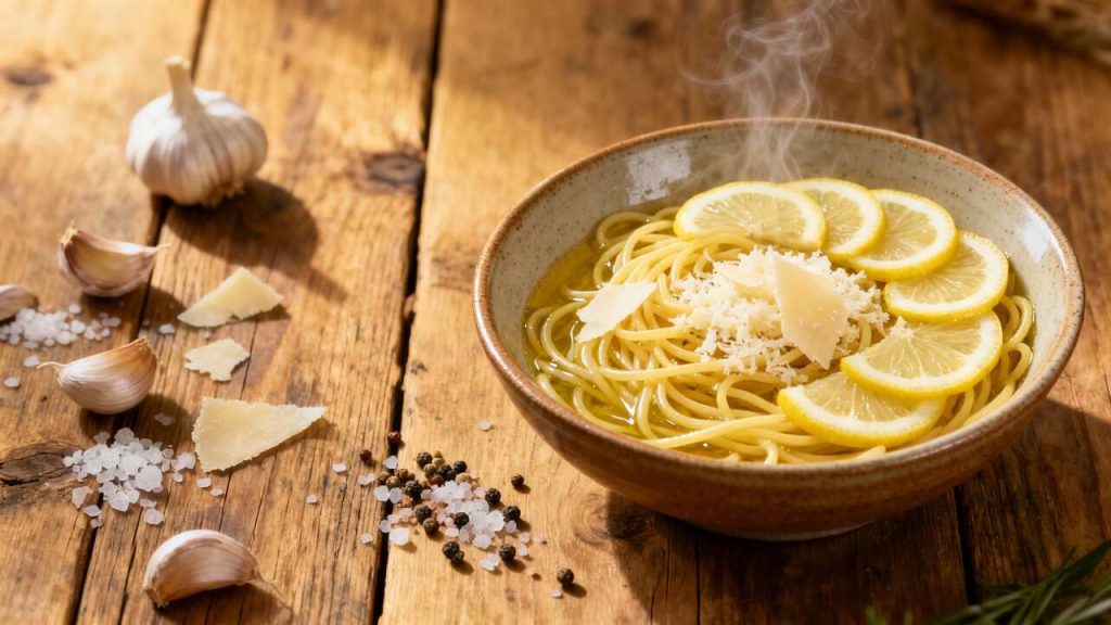 Spaghetti au citron : une recette légère aux saveurs méditerranéennes