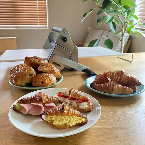 Laminoir à Pâte Pliable Manuel pour Boulangerie,Pizza Et Croissants,Laminoir à Pâtisserie en Acier Inoxydable, épaisseur Réglable 0,5-27mm,Usage Commercial Et Domestique RS101