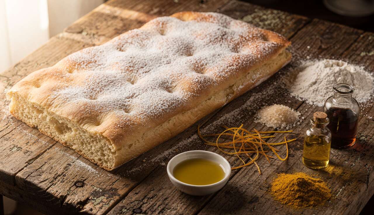 Recette de la Schiacciata Fiorentina : d&eacute;lice italien traditionnel