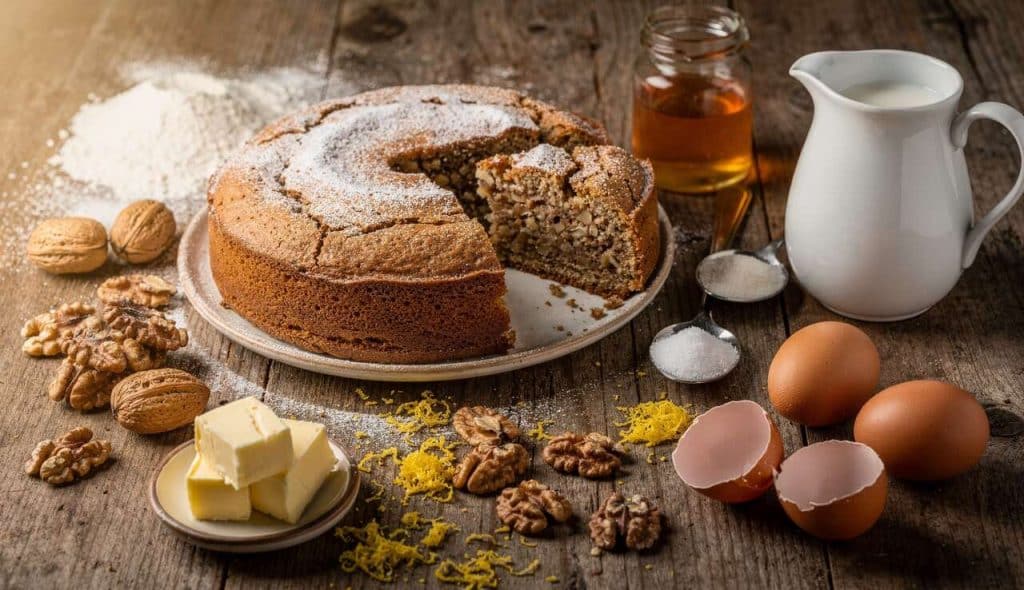 Recette traditionnelle : torta di noci italienne