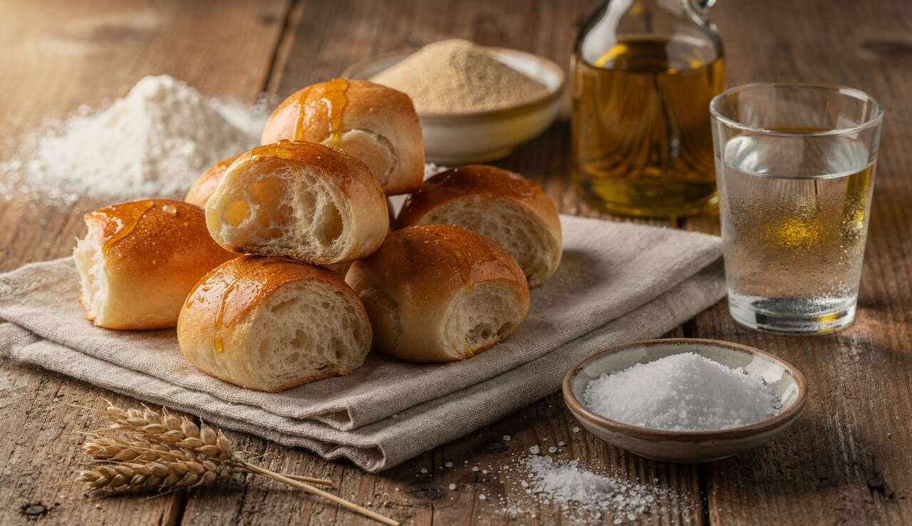Petits pains à l'huile d'olive : recette facile et savoureuse