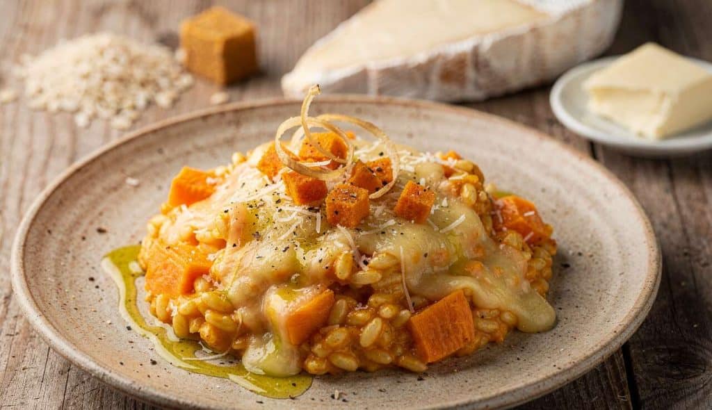 Risotto aux patates douces et Taleggio : recette gourmande