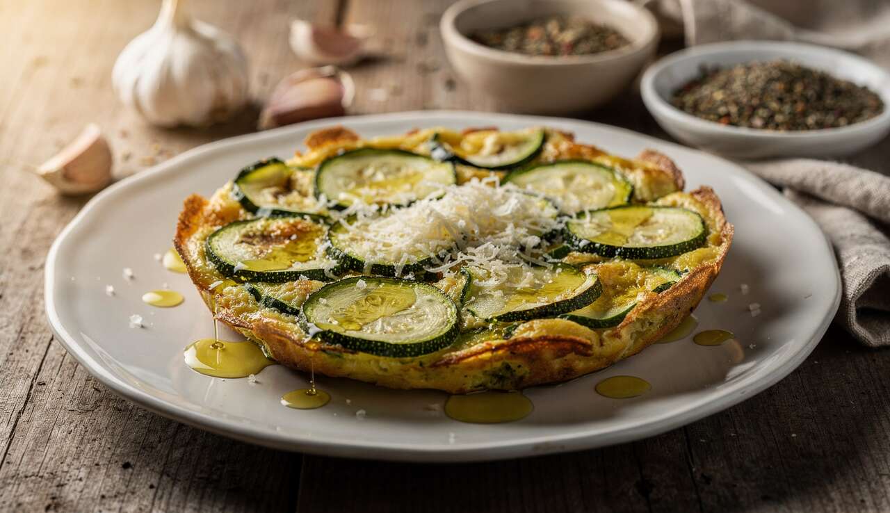 Frittata aux courgettes au four : recette italienne rapide et savoureuse