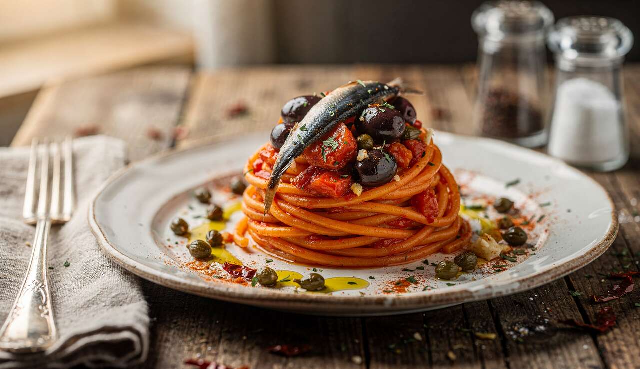 Recette authentique de spaghetti alla puttanesca