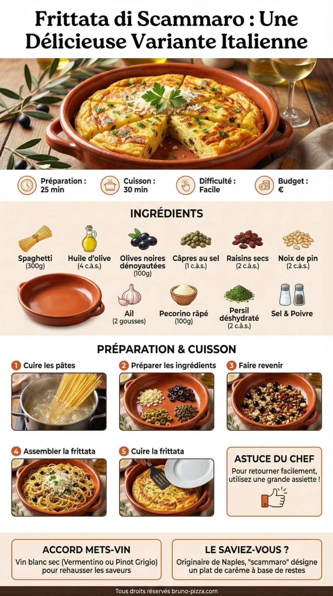 Fiche recette recette de la frittata di scammaro : une d&eacute;licieuse variante italienne