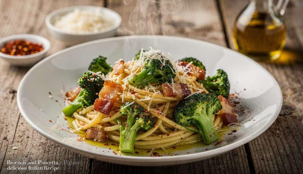 Pâtes aux brocolis et pancetta : recette italienne savoureuse
