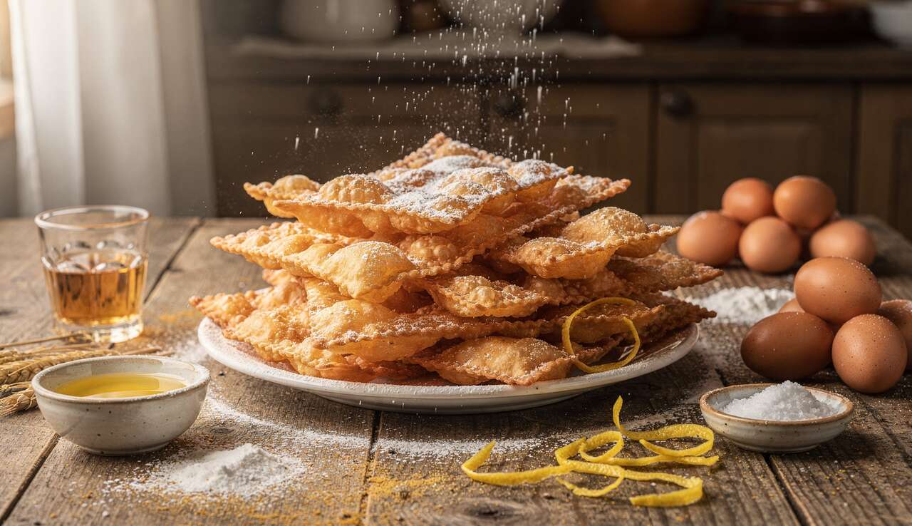Chiacchiere : recette traditionnelle de beignets italiens