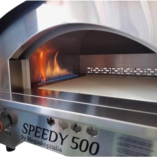 Découvrez notre test du Speedy500 : four à pizza à gaz performant avec pierre réfractaire pour des créations maison réussies