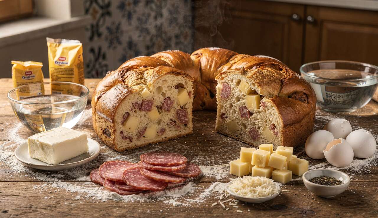 Casatiello Napoletano : recette Traditionnelle de Naples