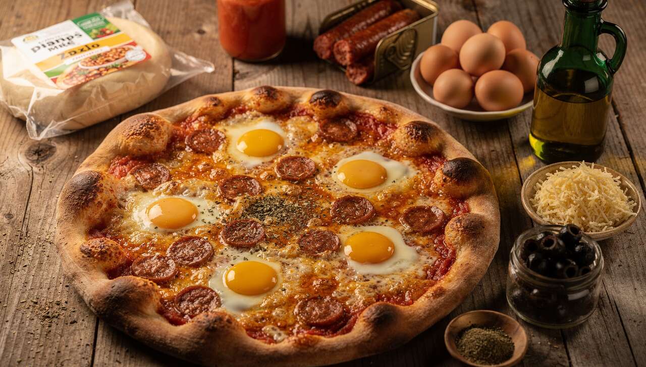 Comment réussir la recette de pizza merguez oeuf facile et savoureuse ?