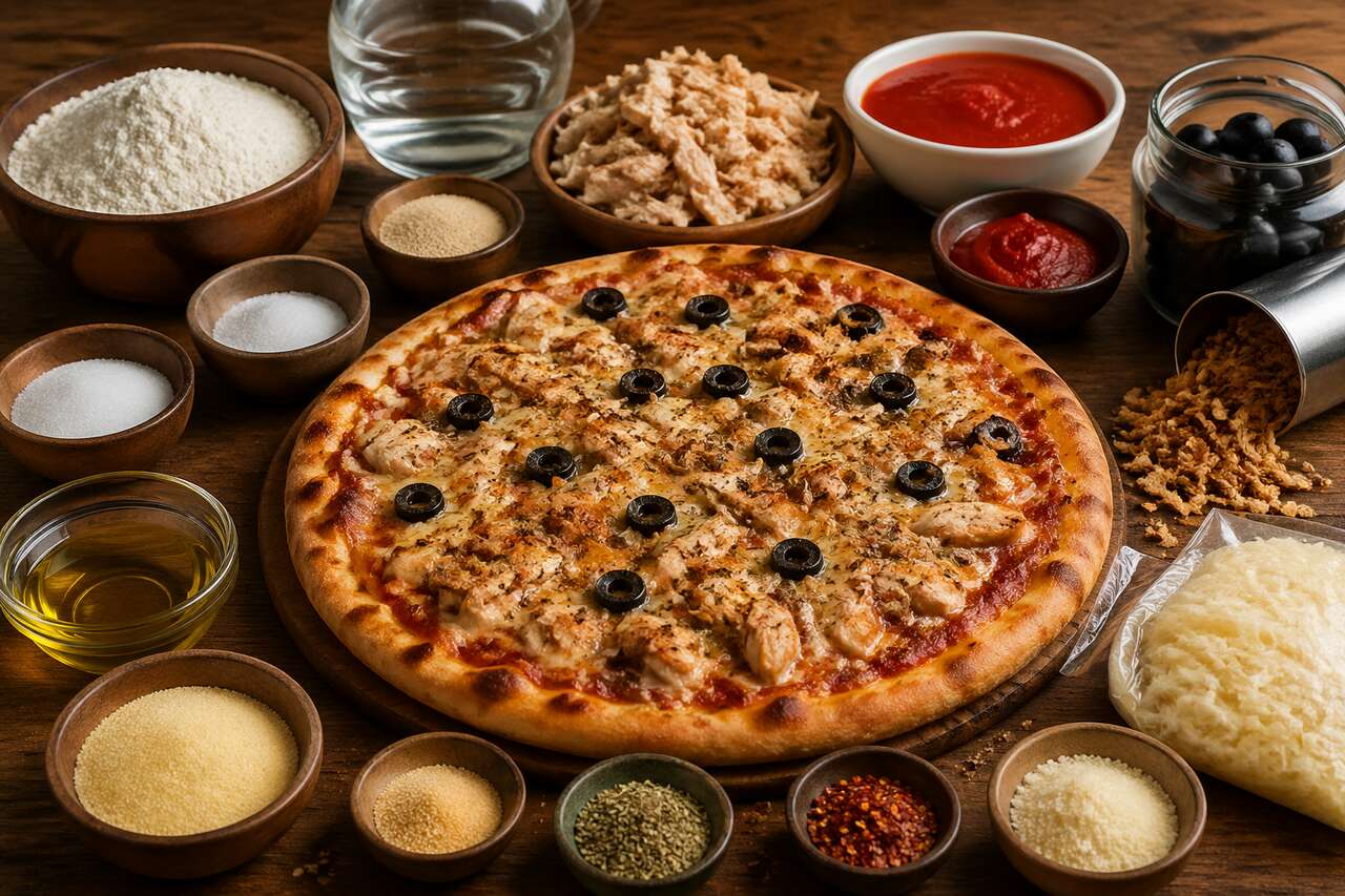 Recette pizza au poulet : secrets pour une pâte croustillante