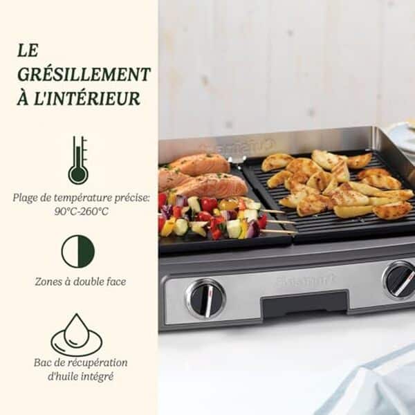 Découvrez notre test détaillé de la plancha double face Cuisinart : performances, polyvalence et caractéristiques pour bien choisir votre appareil de cuisson.