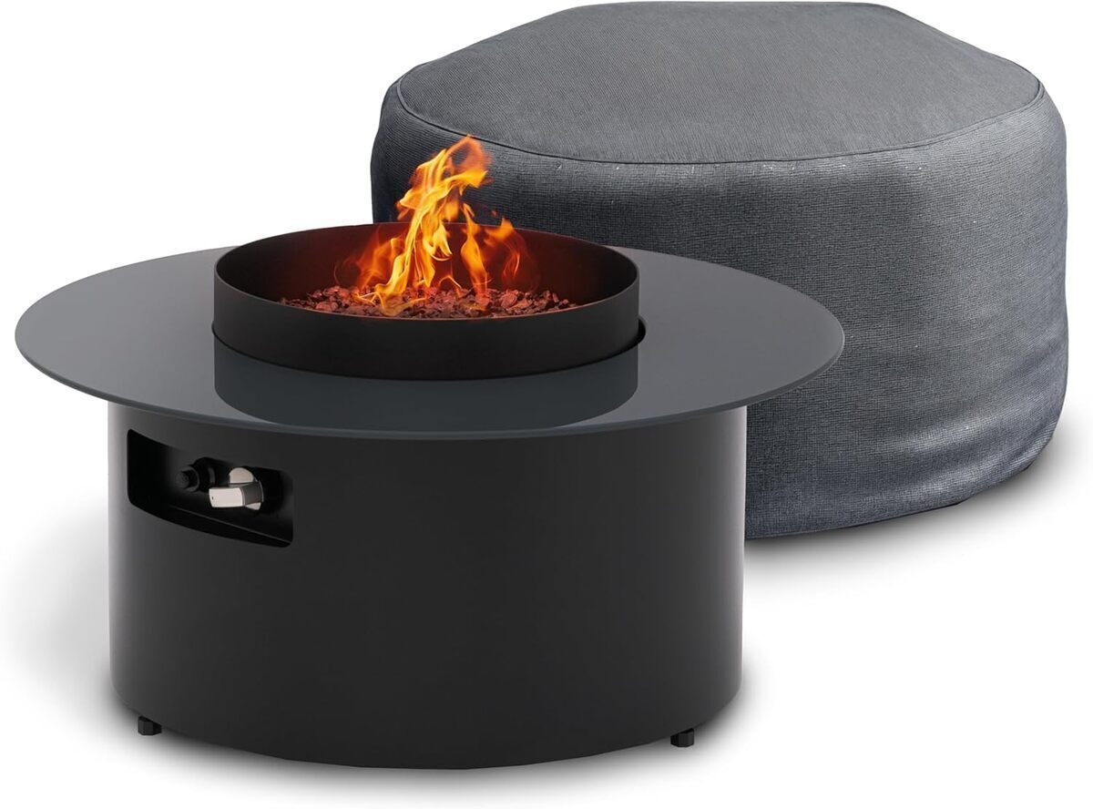 Test de la table basse Planika Dot avec foyer à gaz pour extérieur