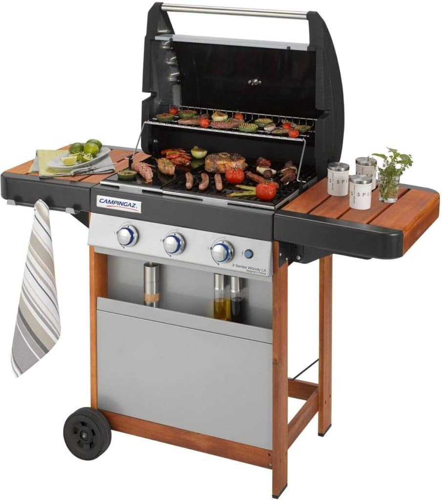 Test du barbecue Campingaz 3 Series LX Woody : puissance et design