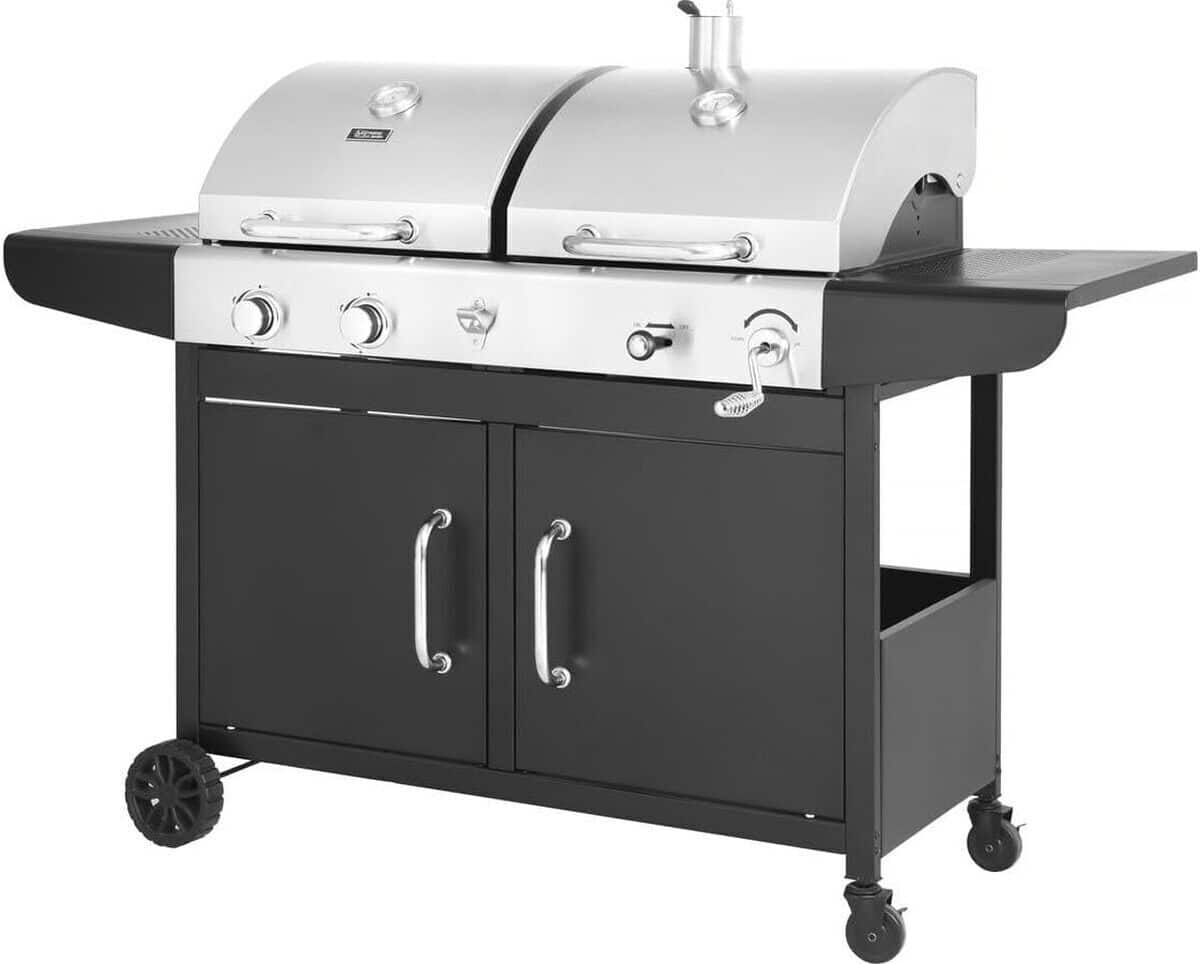 Test du barbecue Western 2 en 1 : gaz et charbon