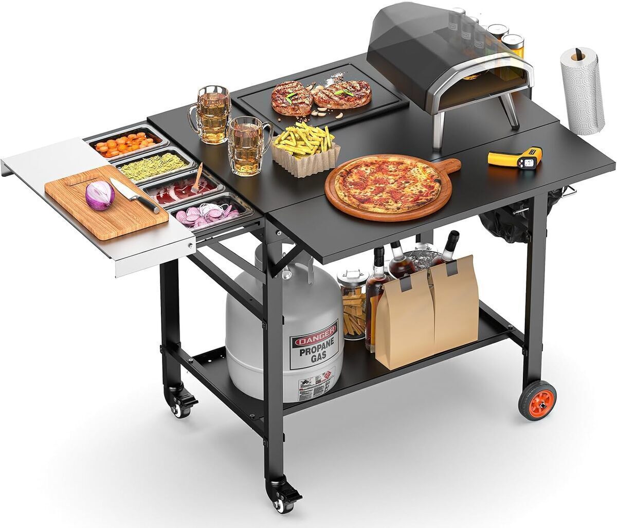 Test : table de barbecue Ooni avec supports et station de garniture