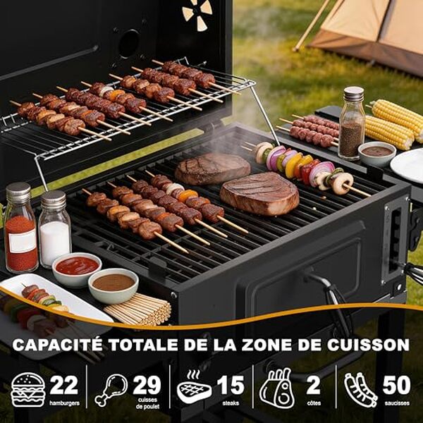 Découvrez notre test détaillé du barbecue XXL TEENO avec fumoir intégré et thermomètre : avis, caractéristiques et performance de ce grand modèle de qualité.