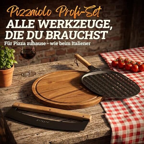 Découvrez notre test détaillé du set à pizza professionnel Likaya : pelle, planche et couteau en bois pour des pizzas maison réussies.