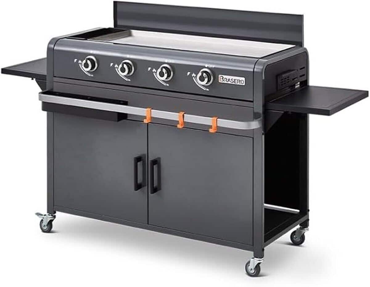 Test de la plancha Lola à gaz : 4 brûleurs performants pour 14 convives