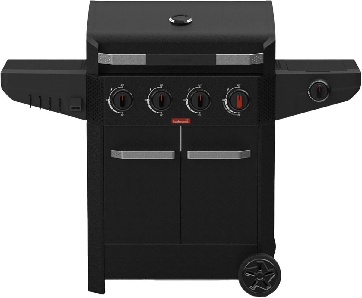 Test du Barbecook Luca 412 : barbecue à gaz avec armoire et réchaud latéral