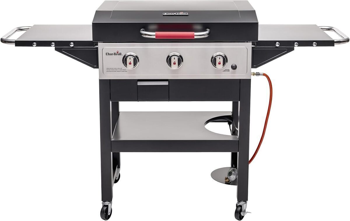 Test du barbecue à gaz Char-Broil Griddle 3400 : plaque en fonte et allumage électronique