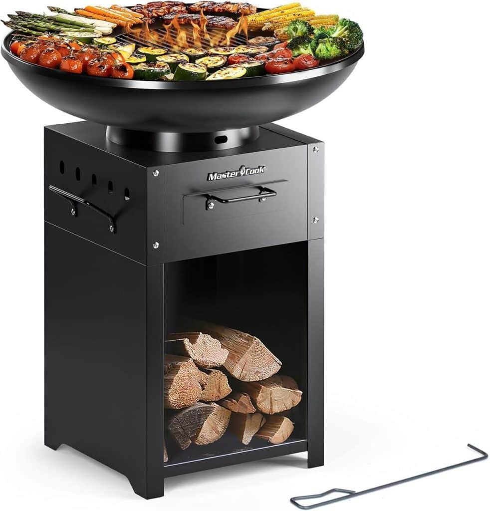 Test du barbecue rond Master Cook : plancha grill polyvalente et portable