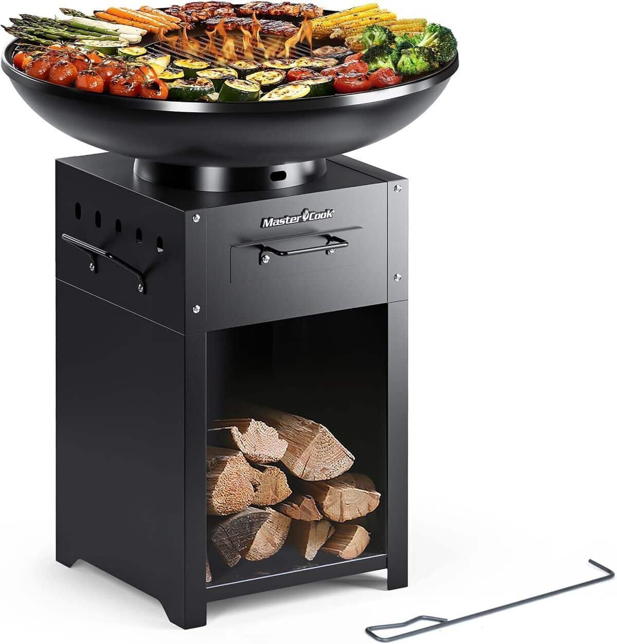 Test du barbecue rond Master Cook : plancha grill polyvalente et portable