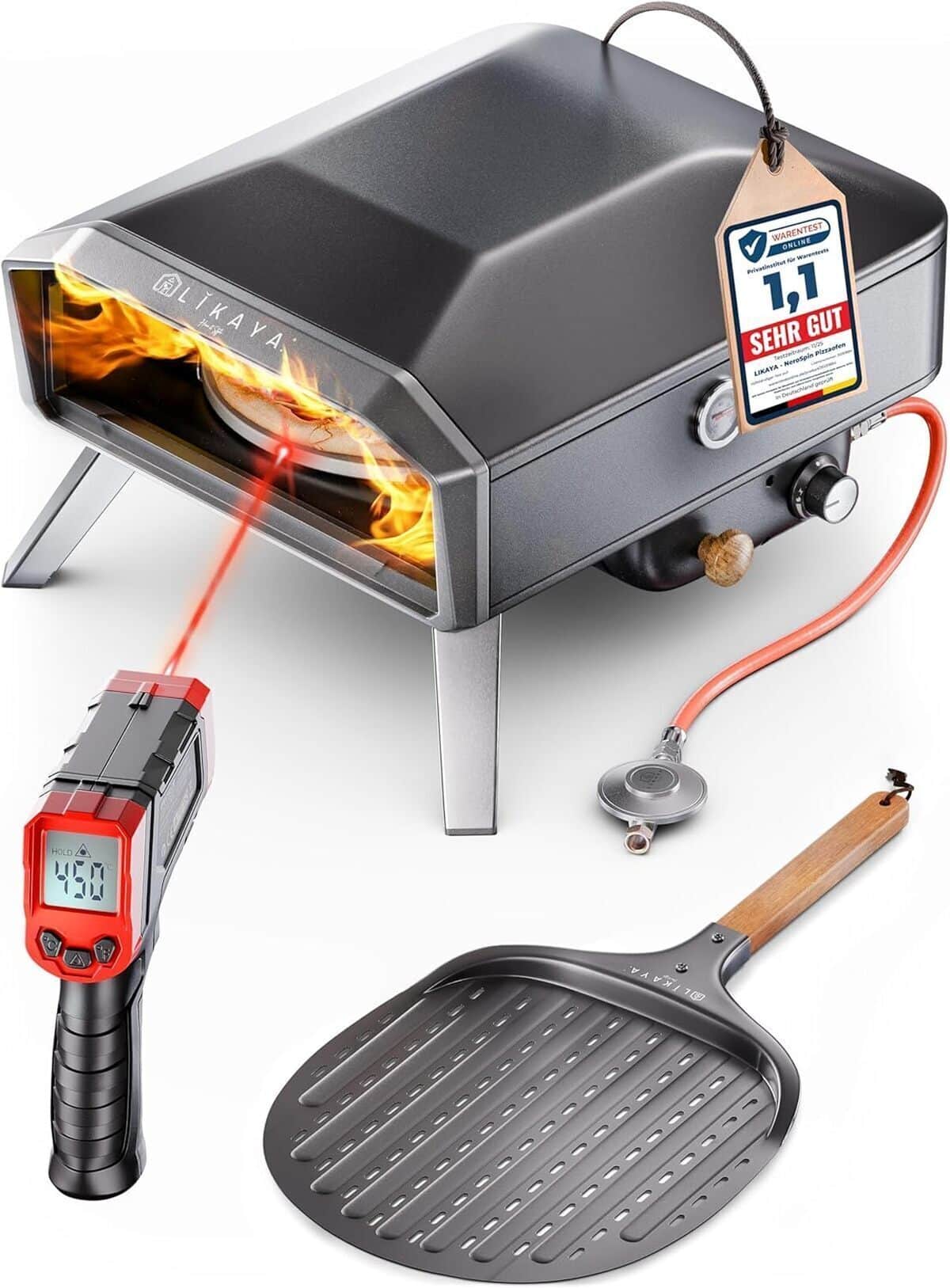 Test du four à pizza LIKAYA NeroSpin 30 cm : efficacité maximale en extérieur