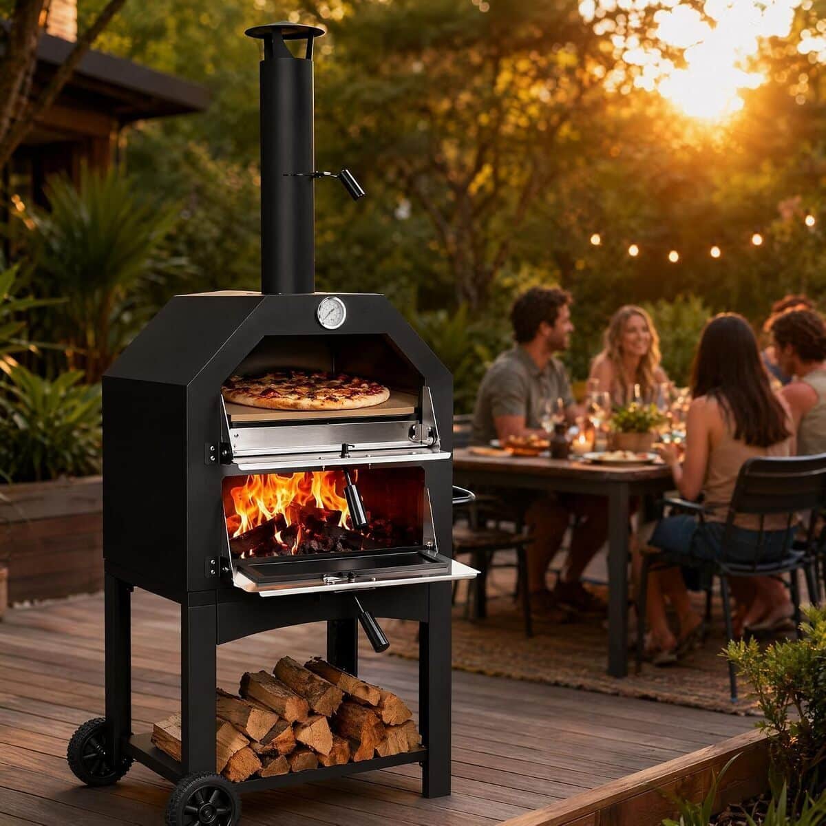 Test du four à pizza Z1UVDFUR : performance au feu de bois