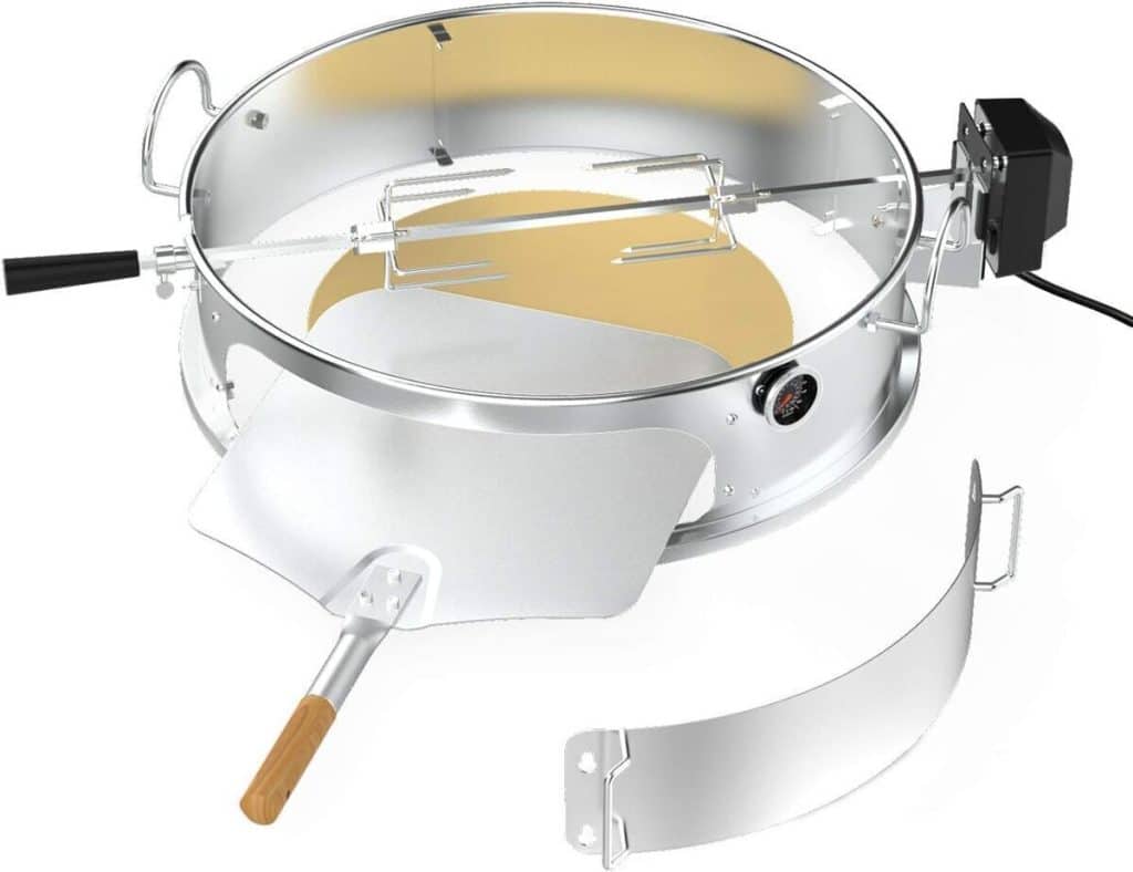 Test du kit d'anneaux à pizza onlyfire pour barbecue Weber 57 cm
