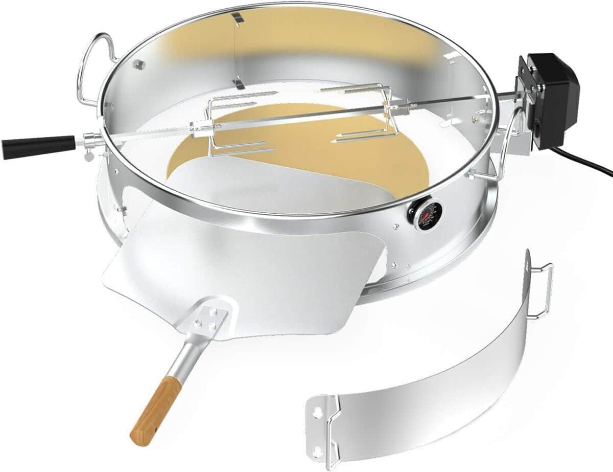 Test du kit d'anneaux à pizza onlyfire pour barbecue Weber 57 cm