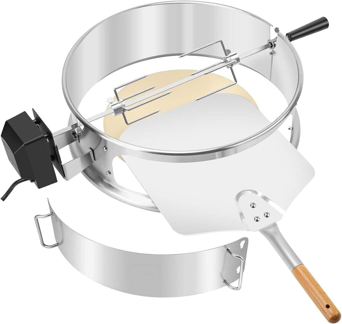 Test du kit onlyfire : tournebroche et pizza ring pour Weber 47 cm