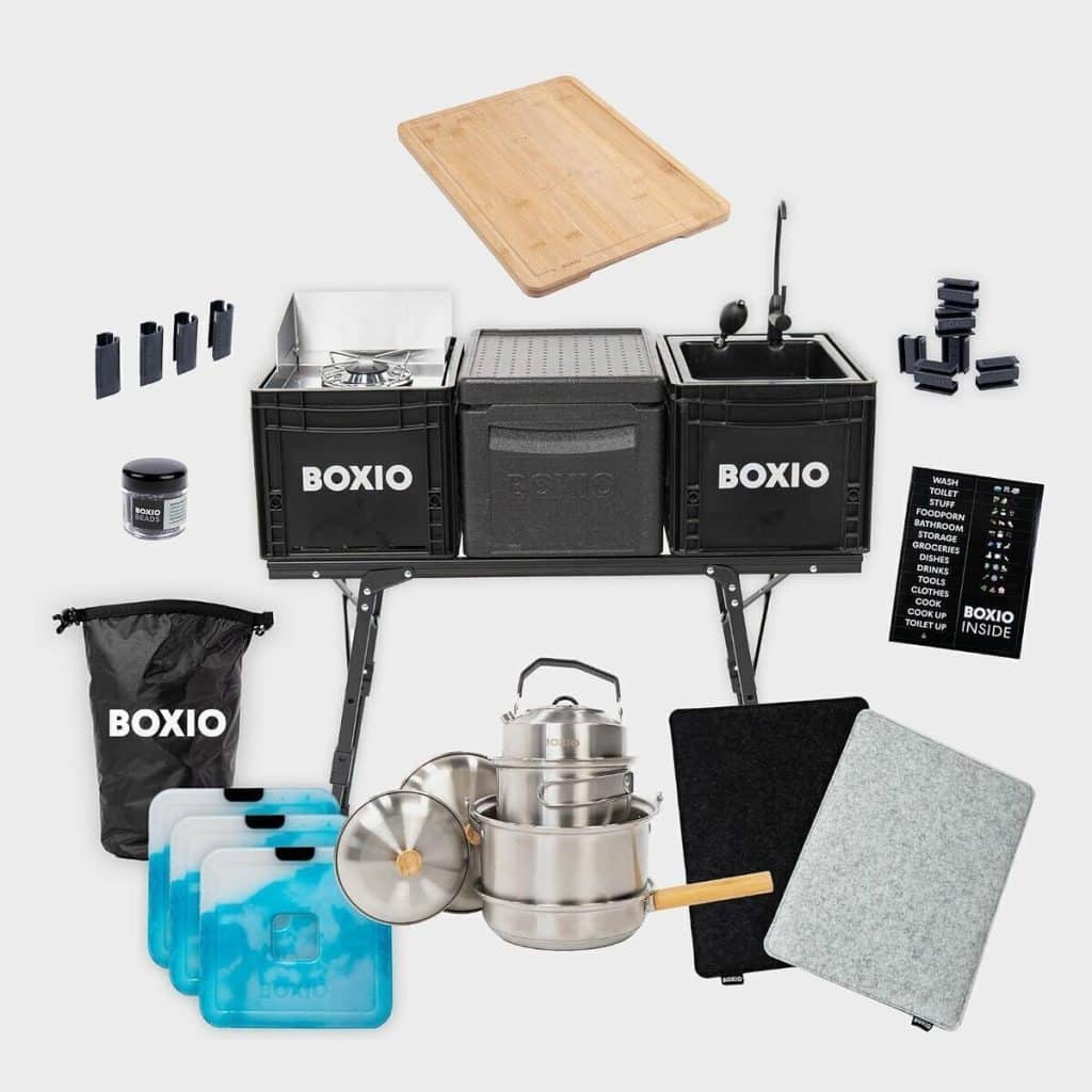 Test du Kitchen Bundle Plus Boxio : cuisine de camping mobile complète