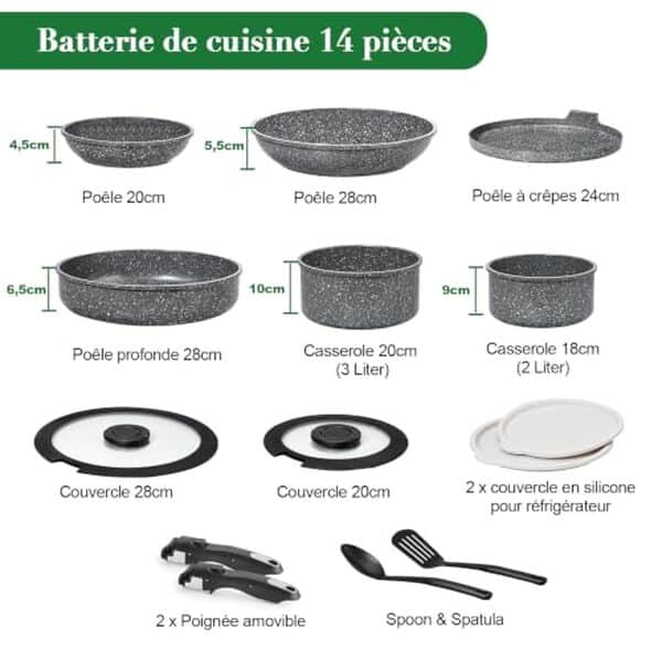 Découvrez notre test détaillé de la batterie de cuisine ESEVOLO 16 pièces induction : qualité, performance et prix. Avis d'expert pour bien choisir votre batterie. 