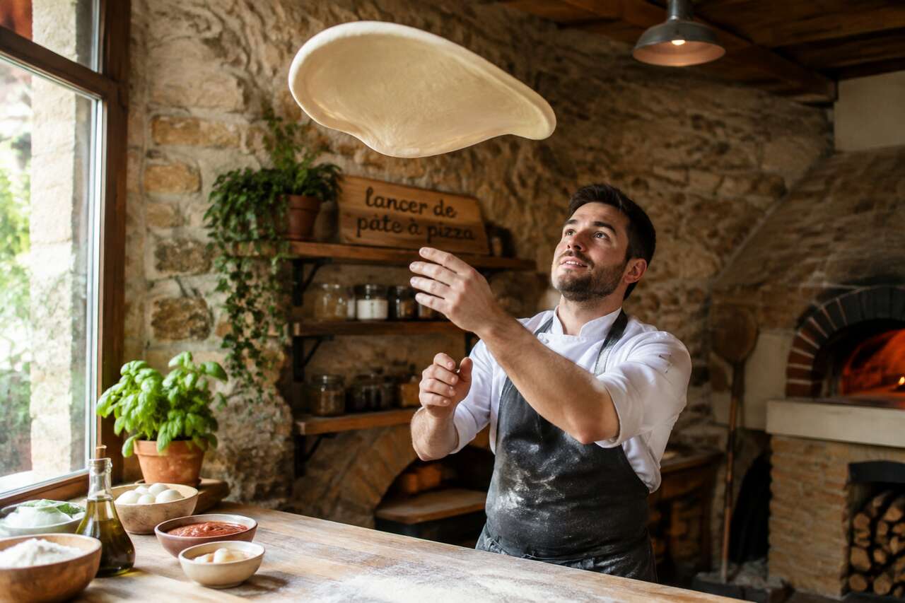 Le lancer de pâte à pizza, un sport plus qu’un show Le lancer de pâte à pizza, un sport plus qu’un show