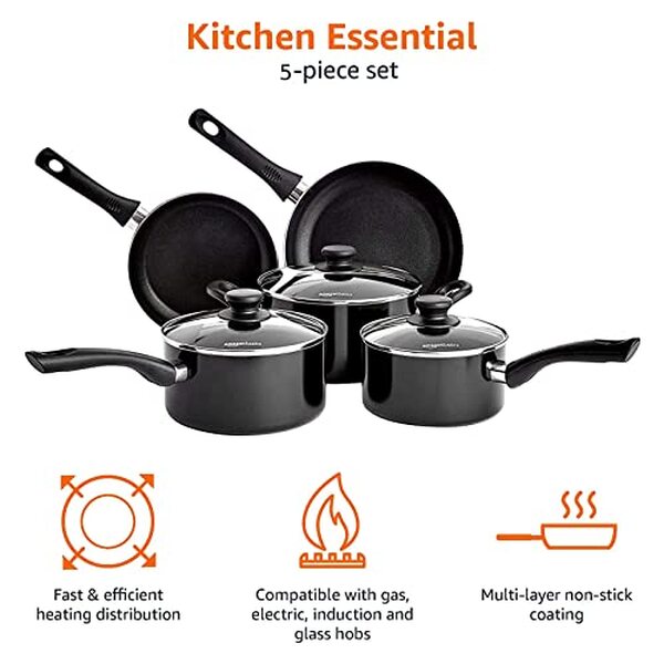 Découvrez notre test complet de la batterie de cuisine Amazon Basics 5 pièces compatible induction : qualité, performances et prix analysés en détail.