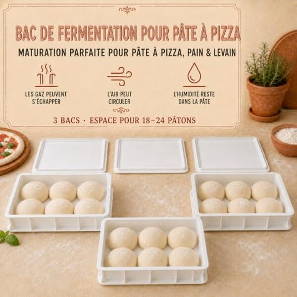 Découvrez notre test complet des boîtes à pâte pizza empilables Pizza Lover. Lot de 3, pratiques et design : avis, avantages et caractéristiques.