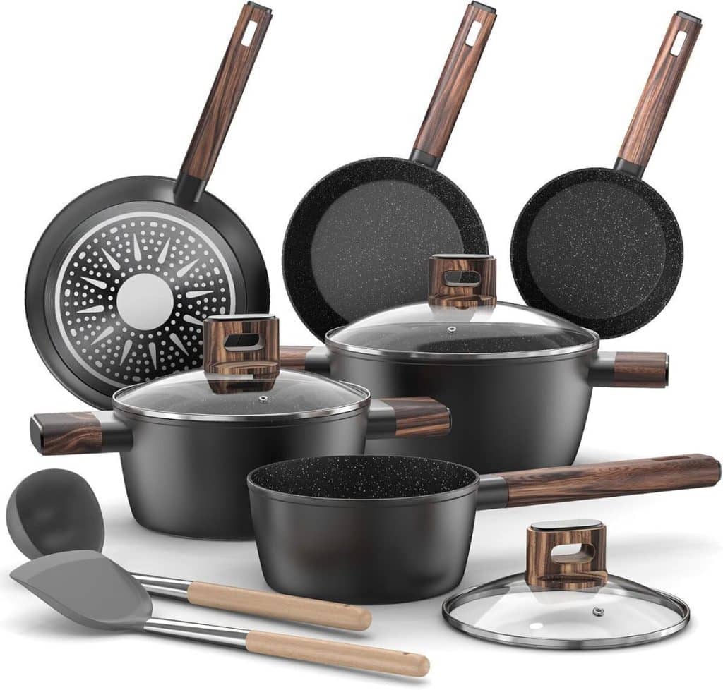 Test batterie de cuisine induction Topbooc - 11 pièces antiadhésives