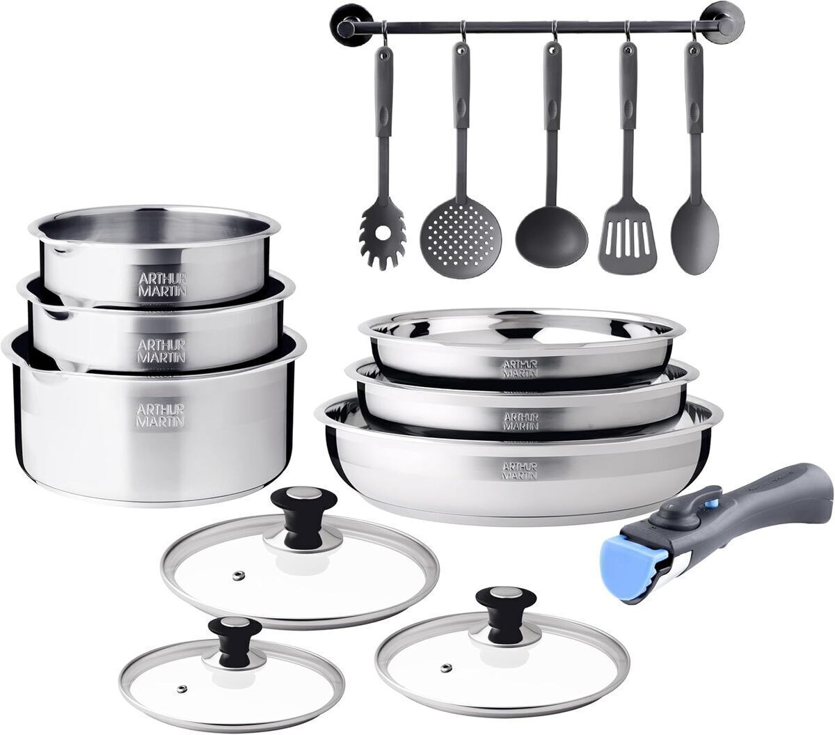 Test de la batterie Arthur Martin 5535 en inox