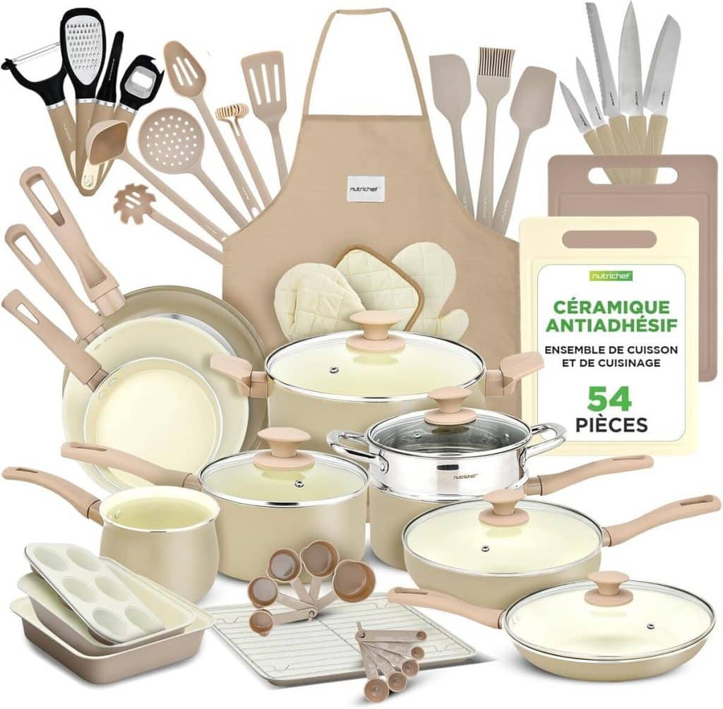 Test de la batterie de cuisine NutriChef 54 pièces