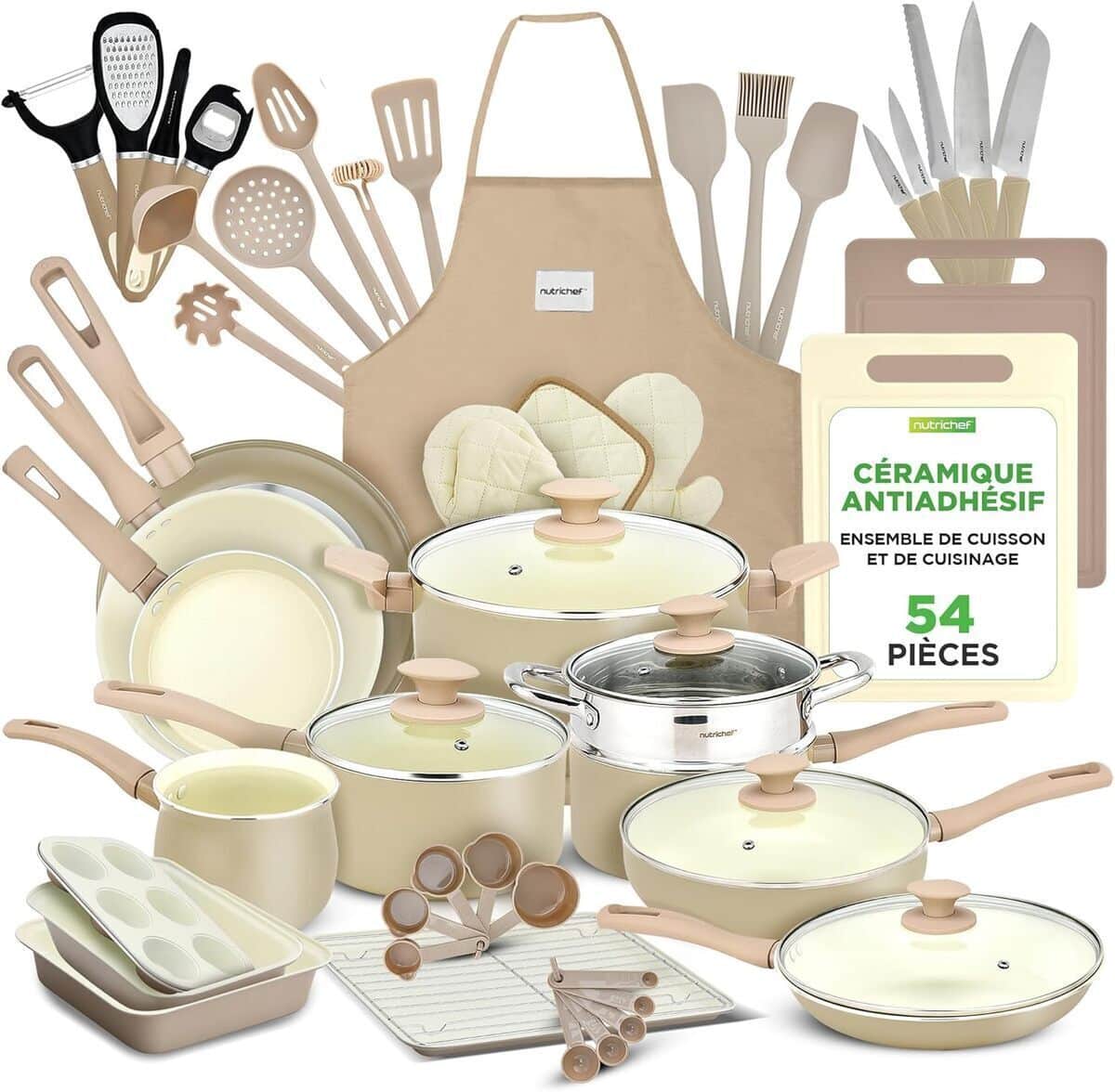 Test de la batterie de cuisine NutriChef 54 pièces