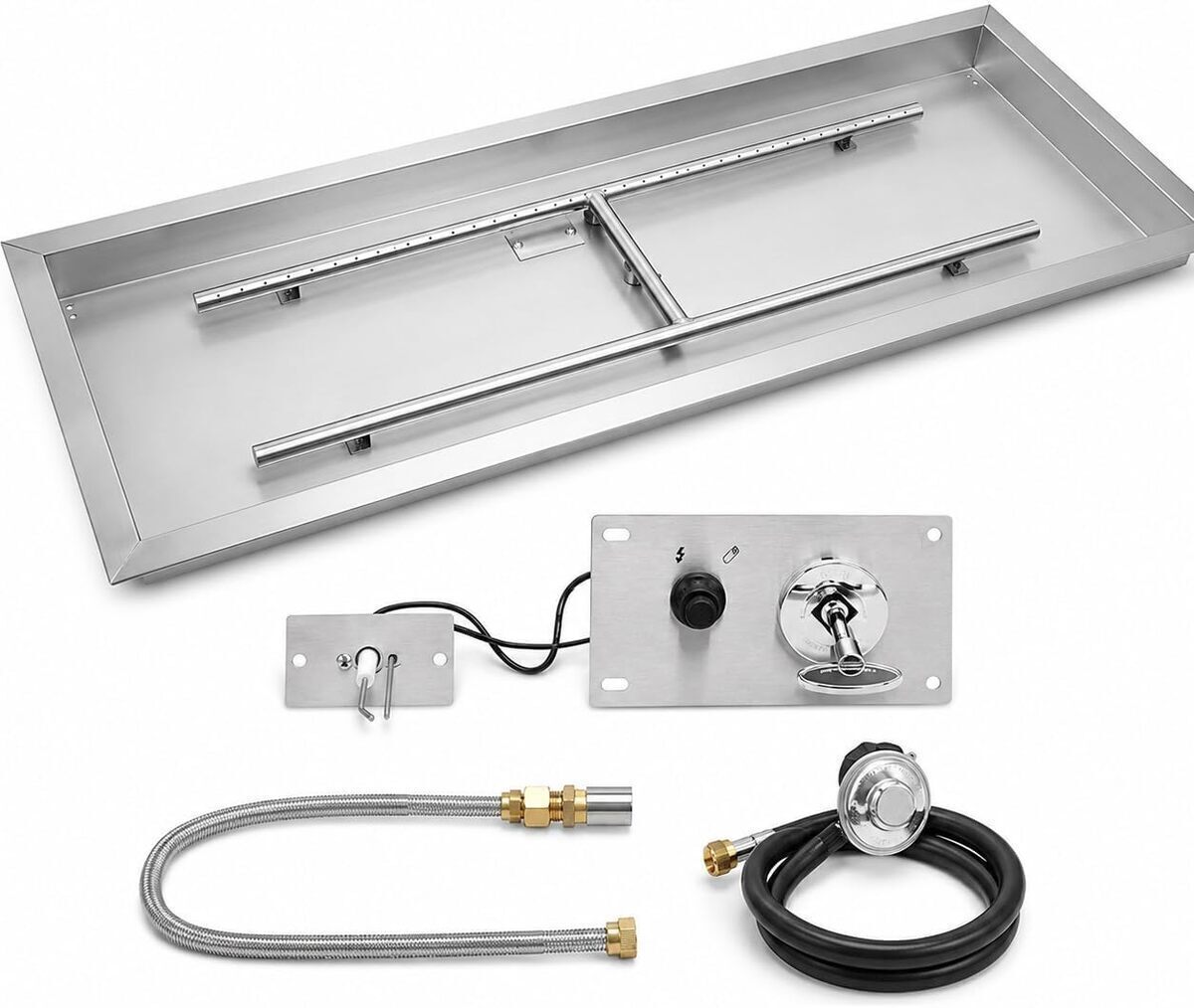 Test du kit de foyer à gaz rectangulaire 150 000 BTU