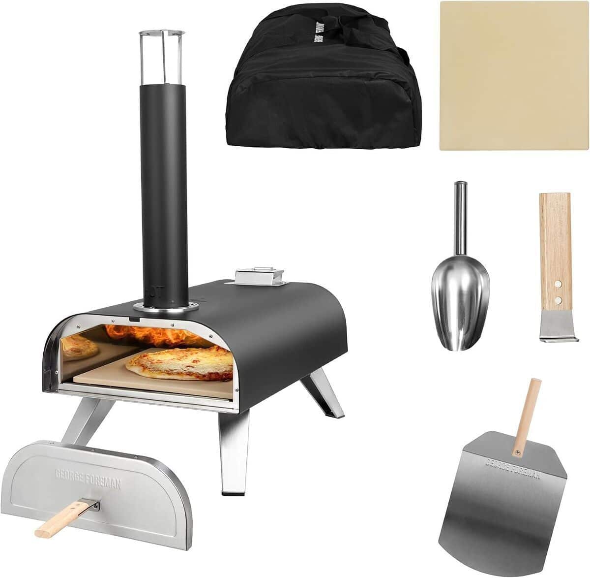 Test George Foreman GFDFPO2BPC : four à pizza portable performant