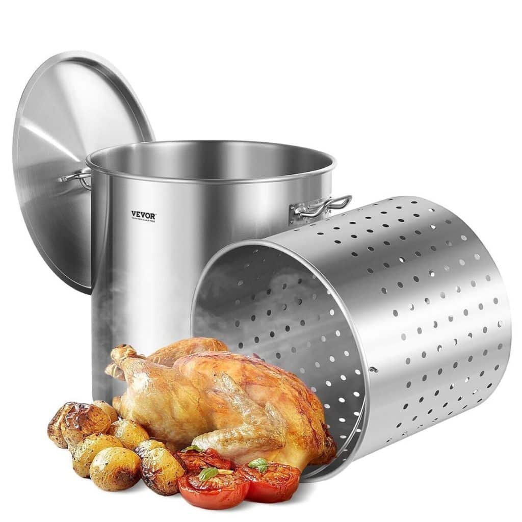 Test marmite acier inox VEVOR 94, 6 L