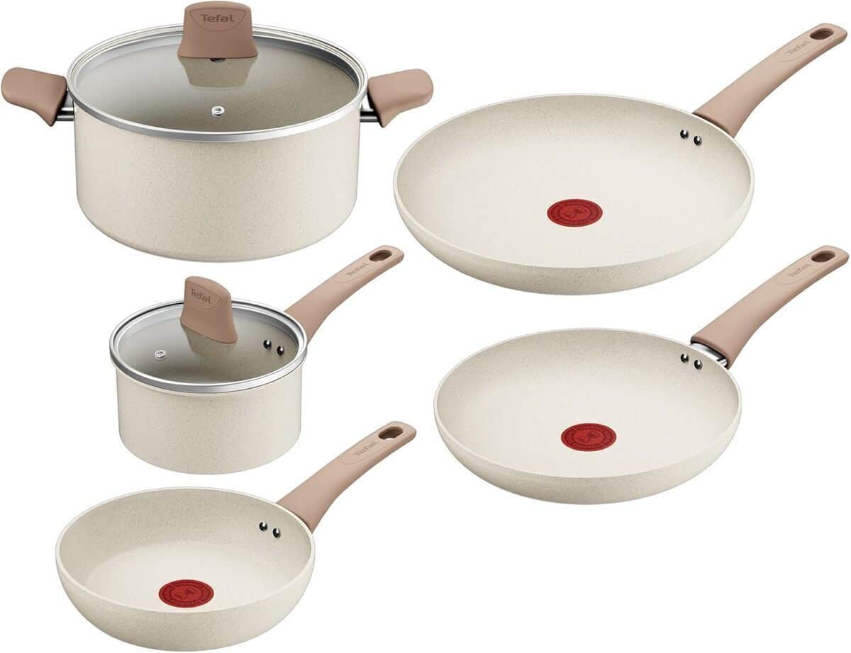 Test : tefal Stone White, batterie de cuisine écologique