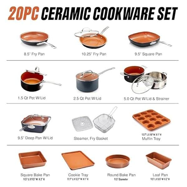 Découvrez notre test complet de la batterie de cuisine Gotham Steel. Performance antiadhésive, revêtement cuivre et durabilité : l'avis d'expert sur cette gamme de casseroles et poêles.